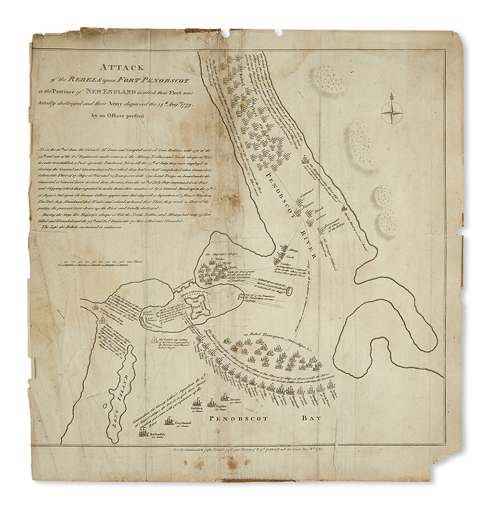 (AMERICAN REVOLUTION--1779.) Attack of the Rebels upon Fort Penobscot in the Province of New England in . . . 1779.